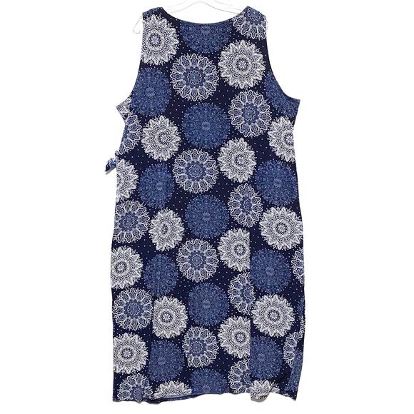 VTG Signature by Robbie Bee Mandala Side Tie Dress Plus 3X Boho Hippie Celestial - Picture 3 of 8